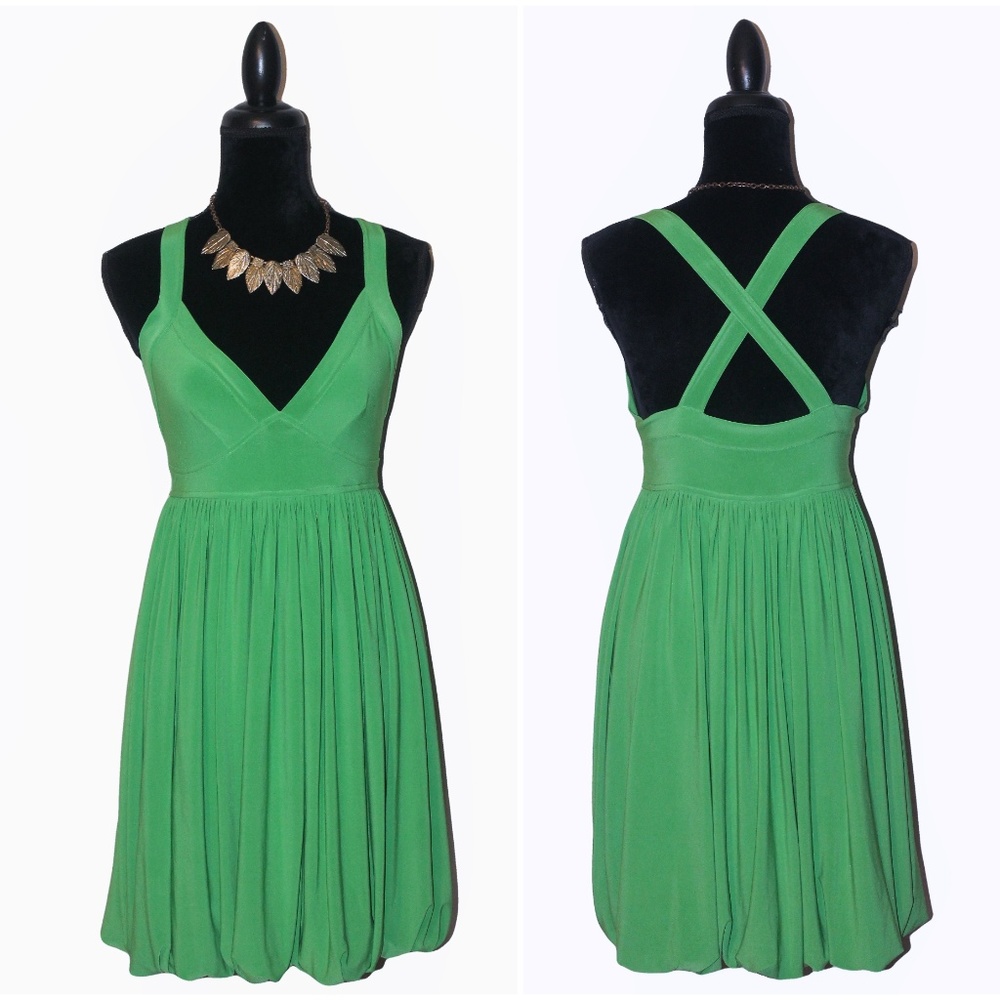 Criss Cross Back Bubble Hem DRess